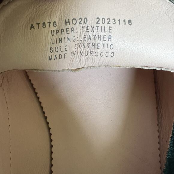 J Crew Green Cecile Smoking Velvet Slipper Loafers Size 8 - Picture 8 of 12